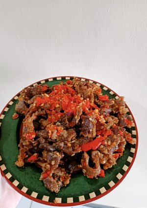 Foto resep Dendeng Sapi Balado - Beef Slice Sukiyaki