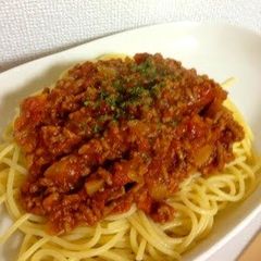 A picture of Easy and Delicious Meat Sauce Pasta.