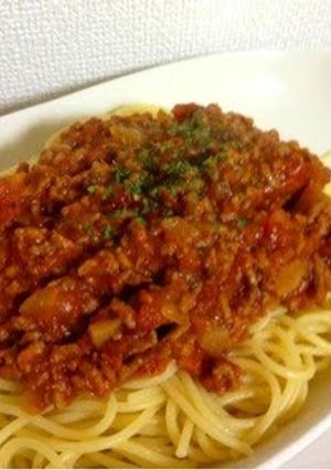 A picture of Easy and Delicious Meat Sauce Pasta.