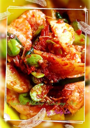 Foto resep Sambal Udang Kentang Pete