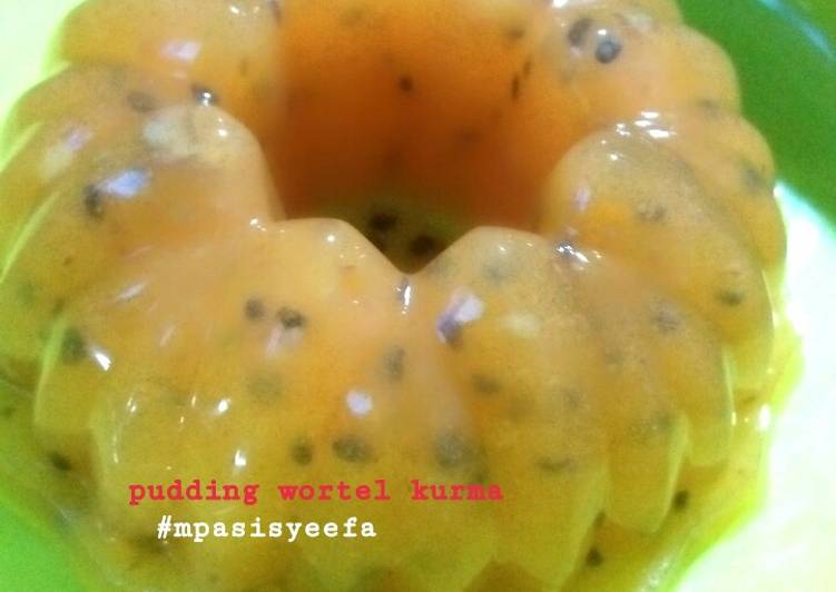 Cara Membuat Pudding wortel kurma mpasi 9m+ yang Enak