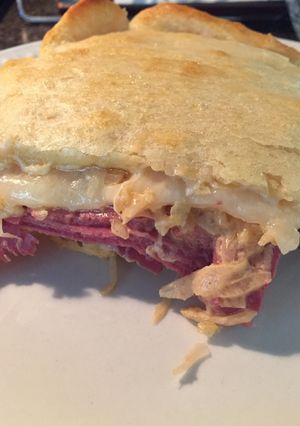 A picture of Quick Ruben Crescent Bake.
