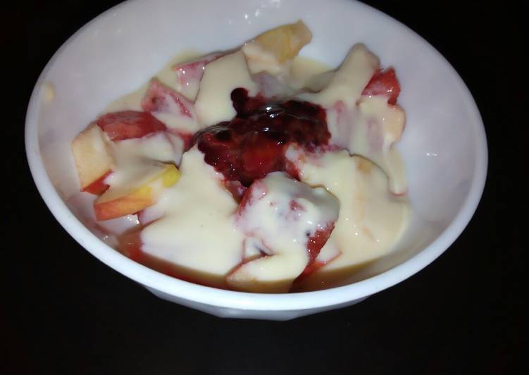 Recipe of Super Quick Homemade Creamy Fruit Pudding