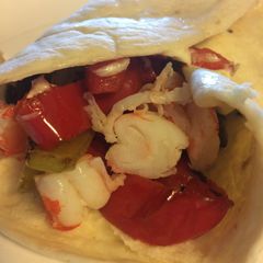 Shrimp Veggie Wrap A picture of Shrimp Veggie Wrap.
