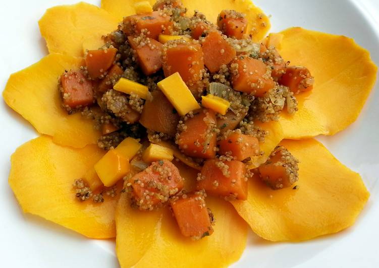 Recipe of Any-night-of-the-week Sweet Potato Quinoa Vegan Salad