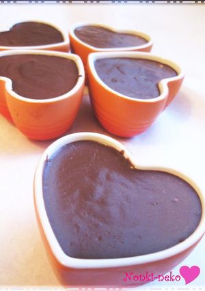 A picture of Non-Steamed and Non-Baked Rich Chocolate Custard Pudding.