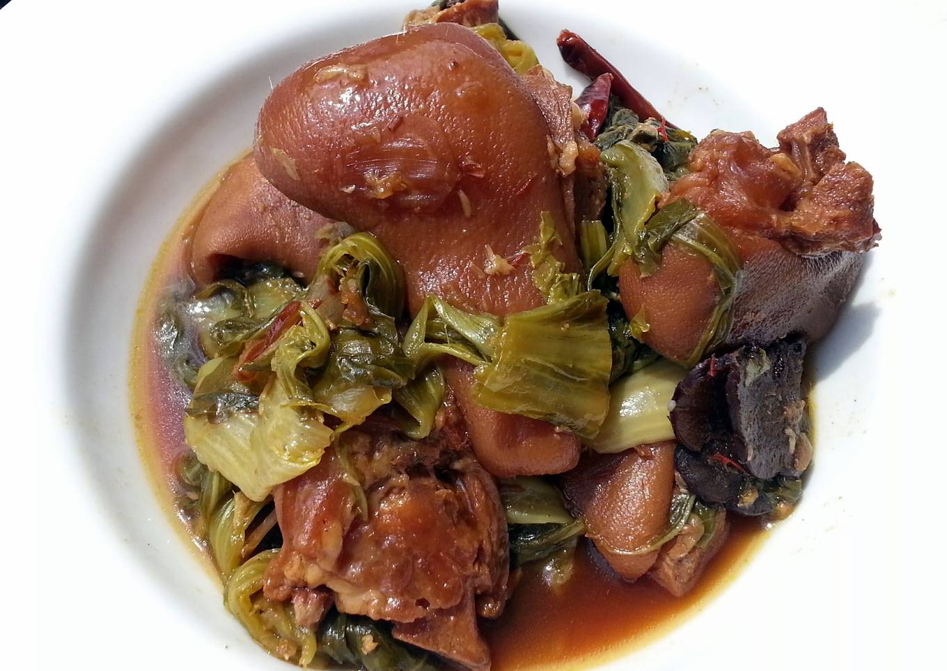 Recipe of Ultimate Mustard Green And Ham Hock Stew