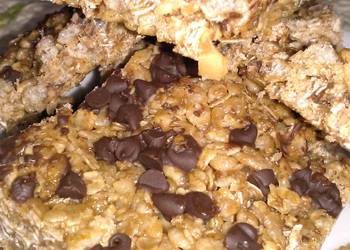 Unique Cuisine Chewy Chocolate Chip Granola Bars Practical Delicious