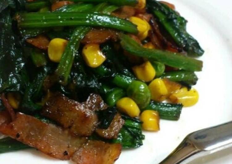 Recipe of Butter-Sautéed Spinach with Caramelized Soy Sauce