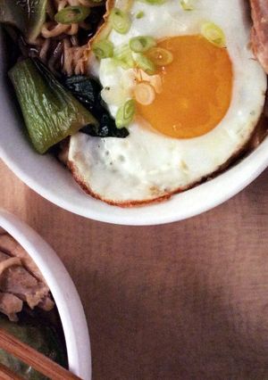 A picture of Homemade Chicken and Vegetable Ramen.