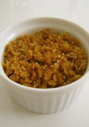 A picture of Frozen Tofu Soboro (Crumbled) Furikake.