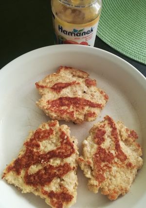 Túrós tallérok zabpehellyel recept fotója