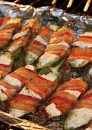 A picture of Bacon Jalapeno poppers.