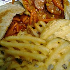 A picture of hot dogs a la Rose.