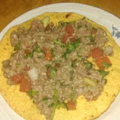 A picture of Ground beef ceviche.