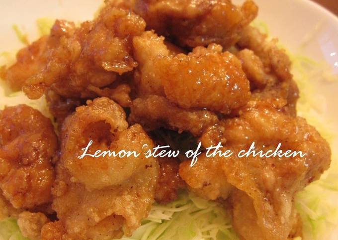 A School Lunch Flavor- Chicken Simmered with Lemon, Karaage Version