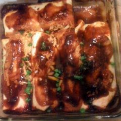 A picture of Overstuffed Enchiladas.