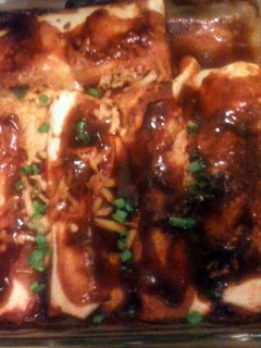 A picture of Overstuffed Enchiladas.