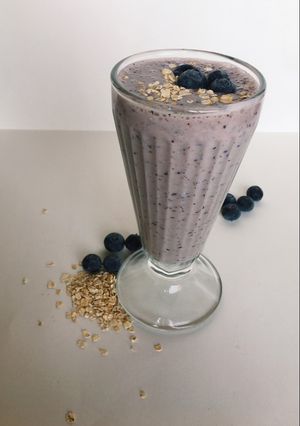 Foto principal de Batido de arándanos y avena