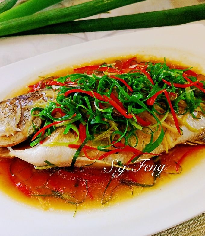 鳳梨豆醬蒸鱸魚 的食譜成品照片