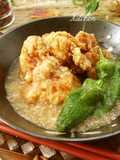 Chicken Karaage With Nagaimo Yam and Daikon Radish Sauce