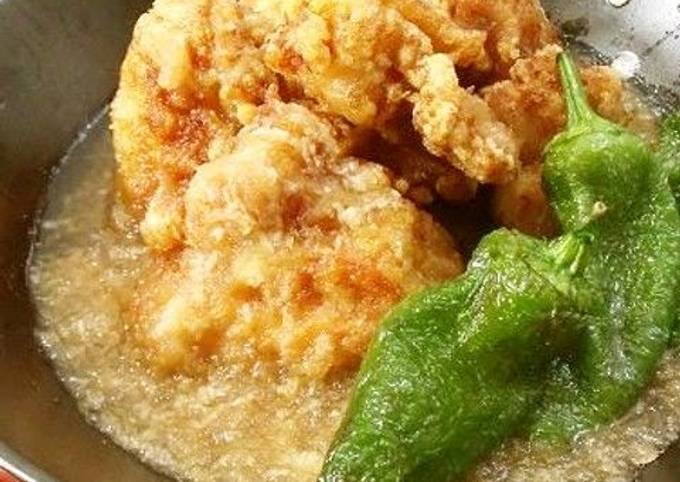 Easiest Way to Prepare Mario Batali Chicken Karaage With Nagaimo Yam and Daikon Radish Sauce
