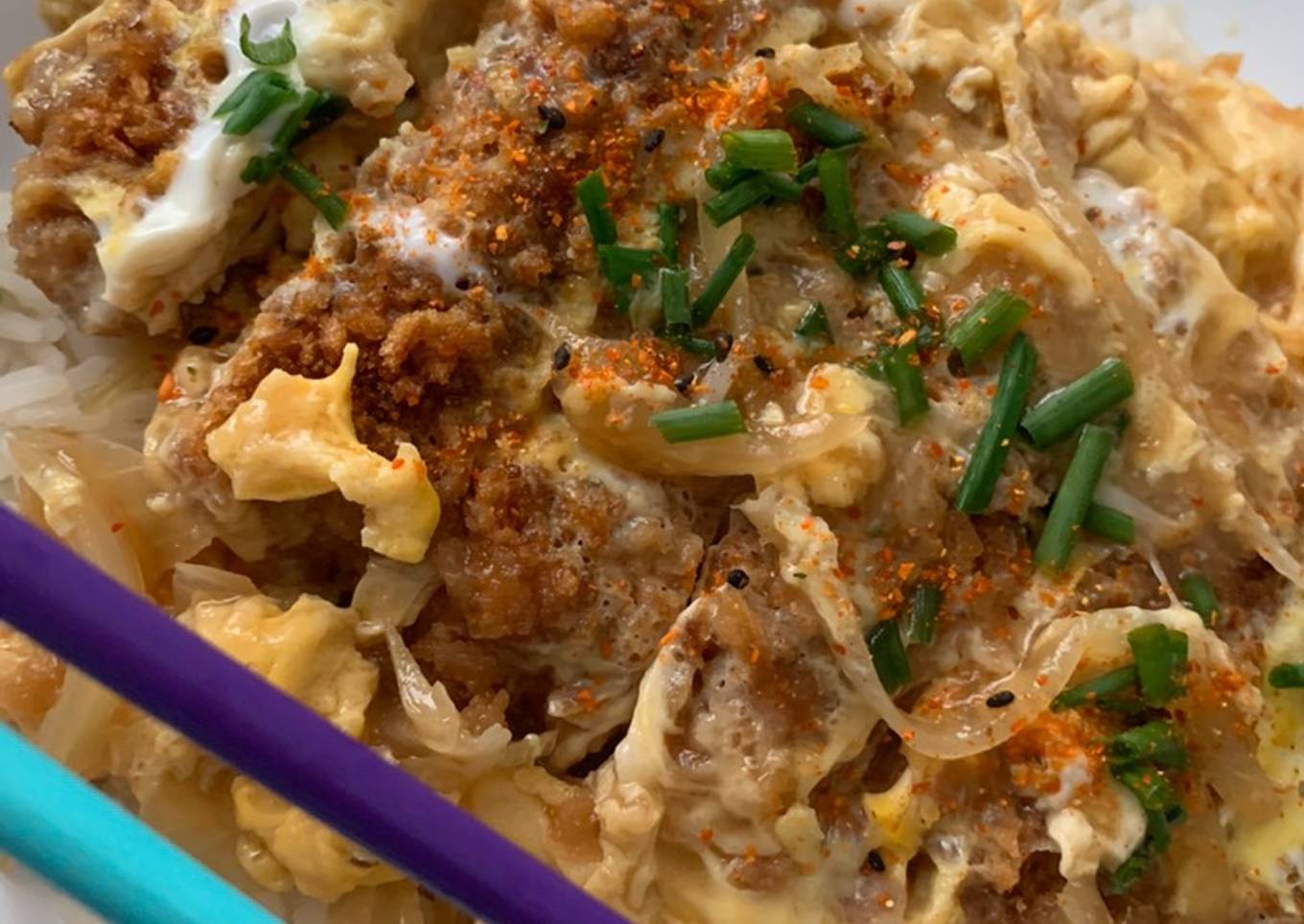 Grilled Chicken Katsudon