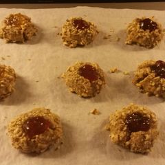 A picture of Robin's Fruit & Nut Thumbprints.