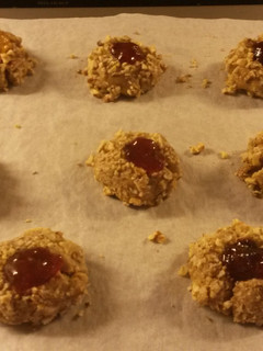 A picture of Robin's Fruit & Nut Thumbprints.