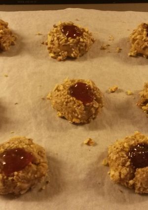A picture of Robin's Fruit & Nut Thumbprints.