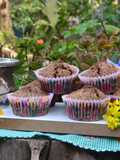 Muffins de zucchini y cacao con harina de centeno🧁