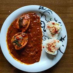 A picture of Egg masala.