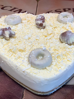 Una foto de Tarta de chocolate blanco en Thermomix