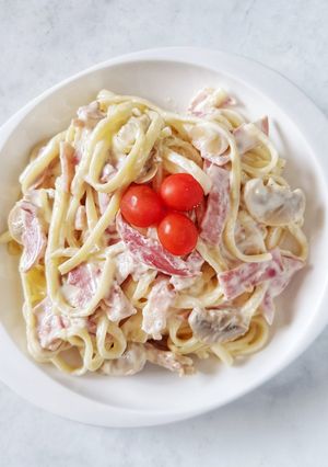 Foto resep Fettucine Carbonara