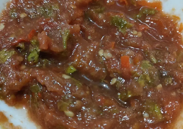 Siap Saji Sambal Tomat khas Arab Enak Sederhana