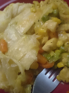 A picture of The easiest chicken pot pie.
