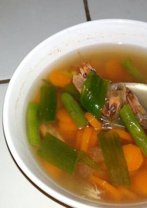 Foto resep Sop kaldu kelapa udang irit