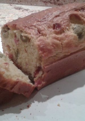 A picture of Olive & Ham cake.