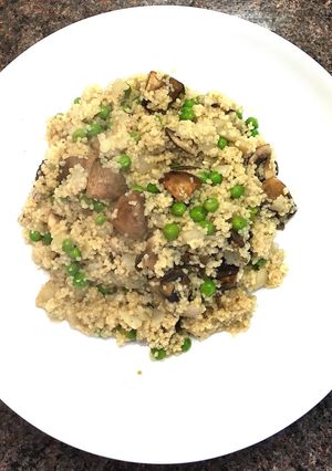A picture of Mushroom Couscous Risotto.