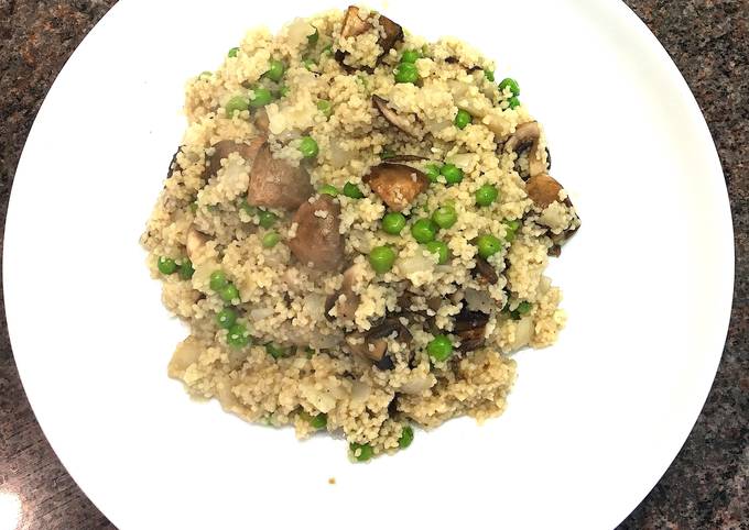 Mushroom Couscous Risotto