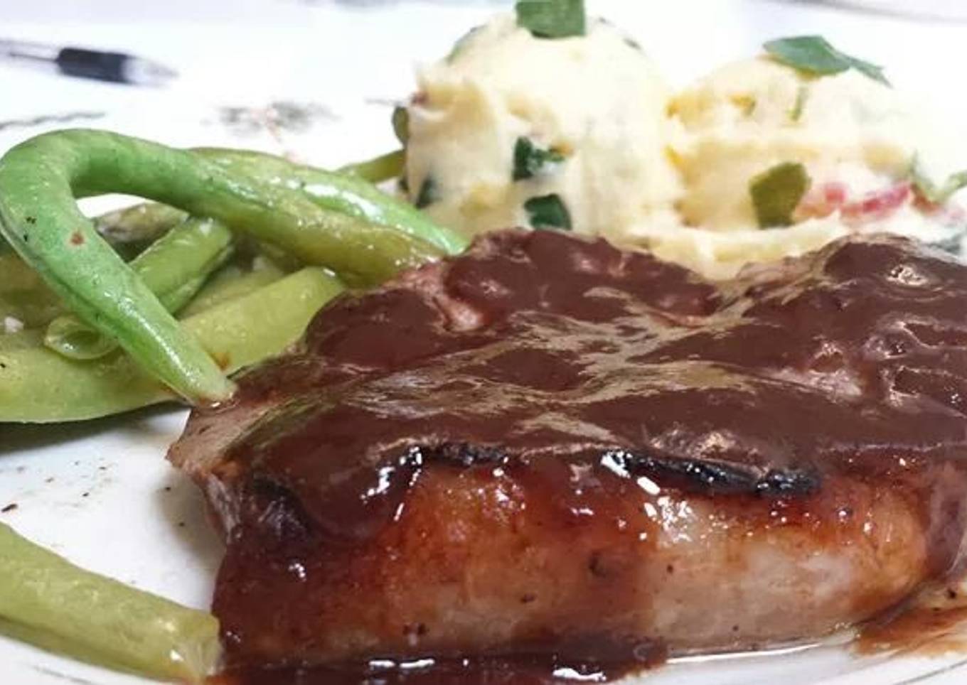 Simple Way to Prepare Super Quick Homemade BBQ pork chops