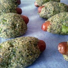 A picture of healthy protein hotdogs.