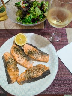 Una foto de Centros de salmón al eneldo