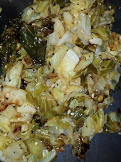 A picture of Cabbage Fried in butter.