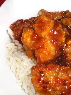 Una foto de Pollo chino a la naranja al horno