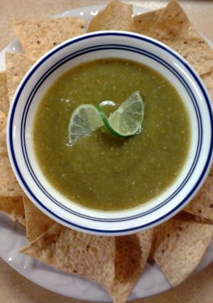 A picture of Quick Tomatillo Salsa Verde Sauce.