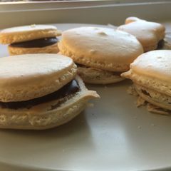 A picture of French Macarons.