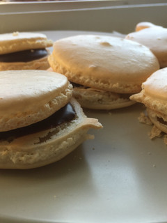 A picture of French Macarons.