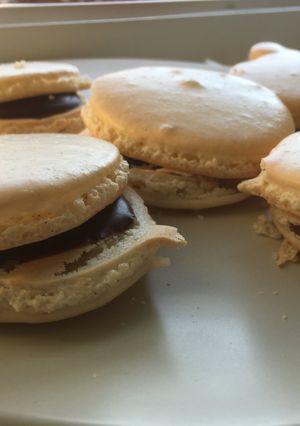 A picture of French Macarons.
