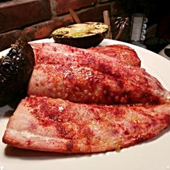 A picture of Grilled mahi mahi with paprika.